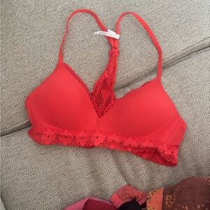 Aerie red bralette 32A